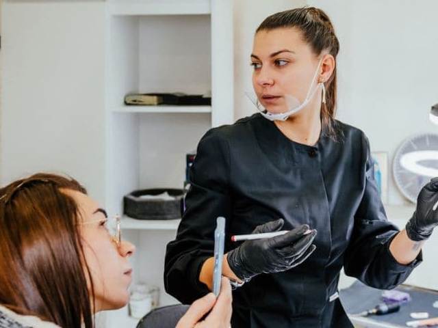 Микроблейдинг бровей фото до и после